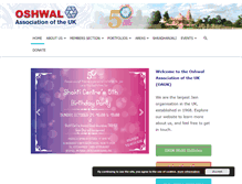 Tablet Screenshot of oshwal.org.uk